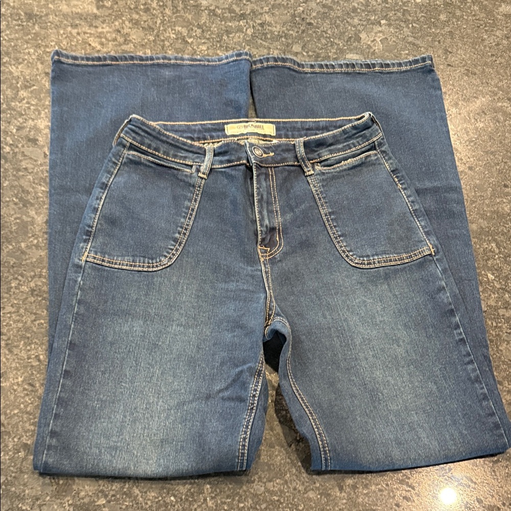 Stylish Blue Flare Jeans